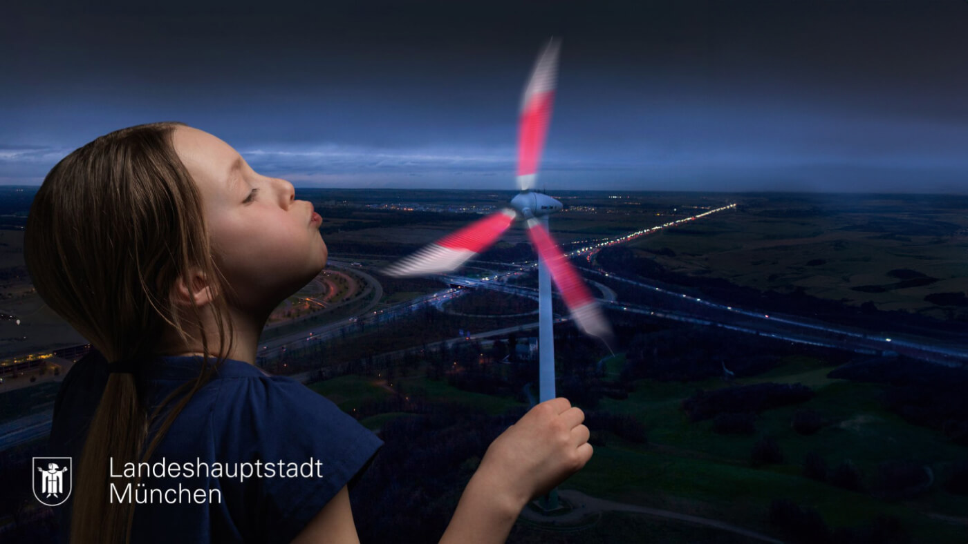 “Munich: International, Sustainable, and United” image campaign, through which the state capital presented itself as a UN Millennium Ambassador. Ads, ad placement, brochure, editorial design, flyers, photography, giveaways, large-format displays, illustration, campaign creation, communication concept, marketing mix, implementation of measures, microsite, production support, promotion, game, promotional items, copy, and advertising banners by Machbar.