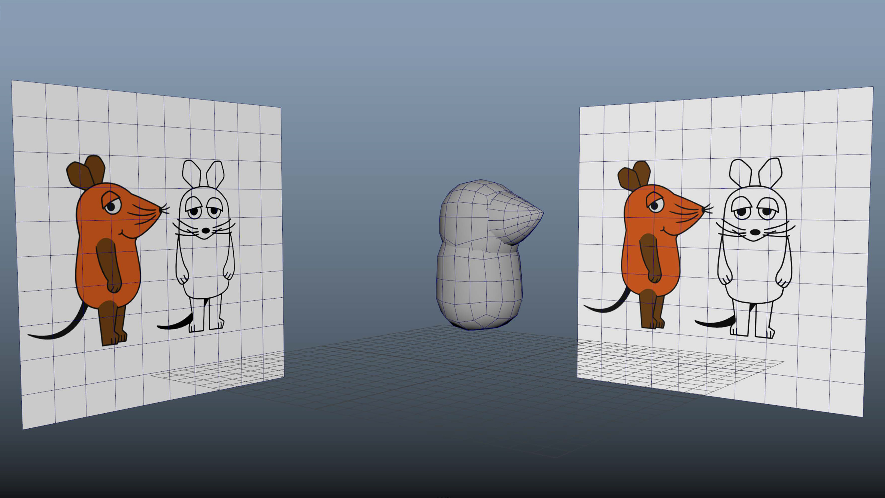 Lattice model of the WDR 3D mouse. Brand strategy, concept, design, and implementation by Machbar.