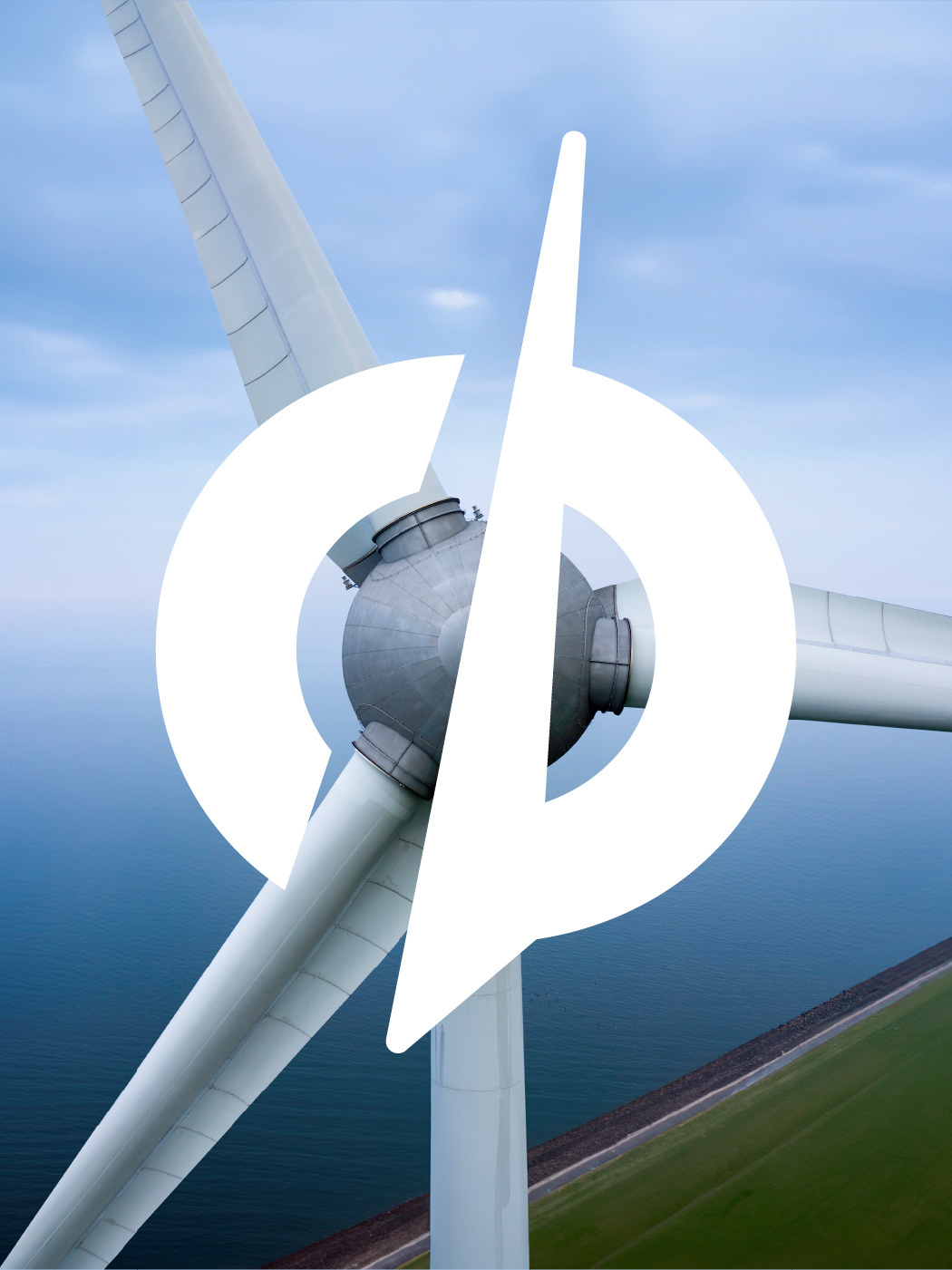 A registered figurative mark of the "Nordschritt" initiative from Schwerin in front of a wind turbine