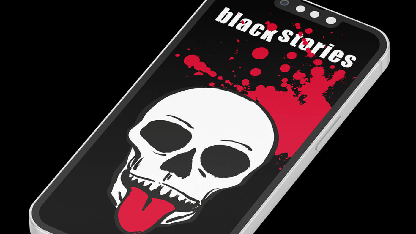 App design and app development for blackstories by Machbar.