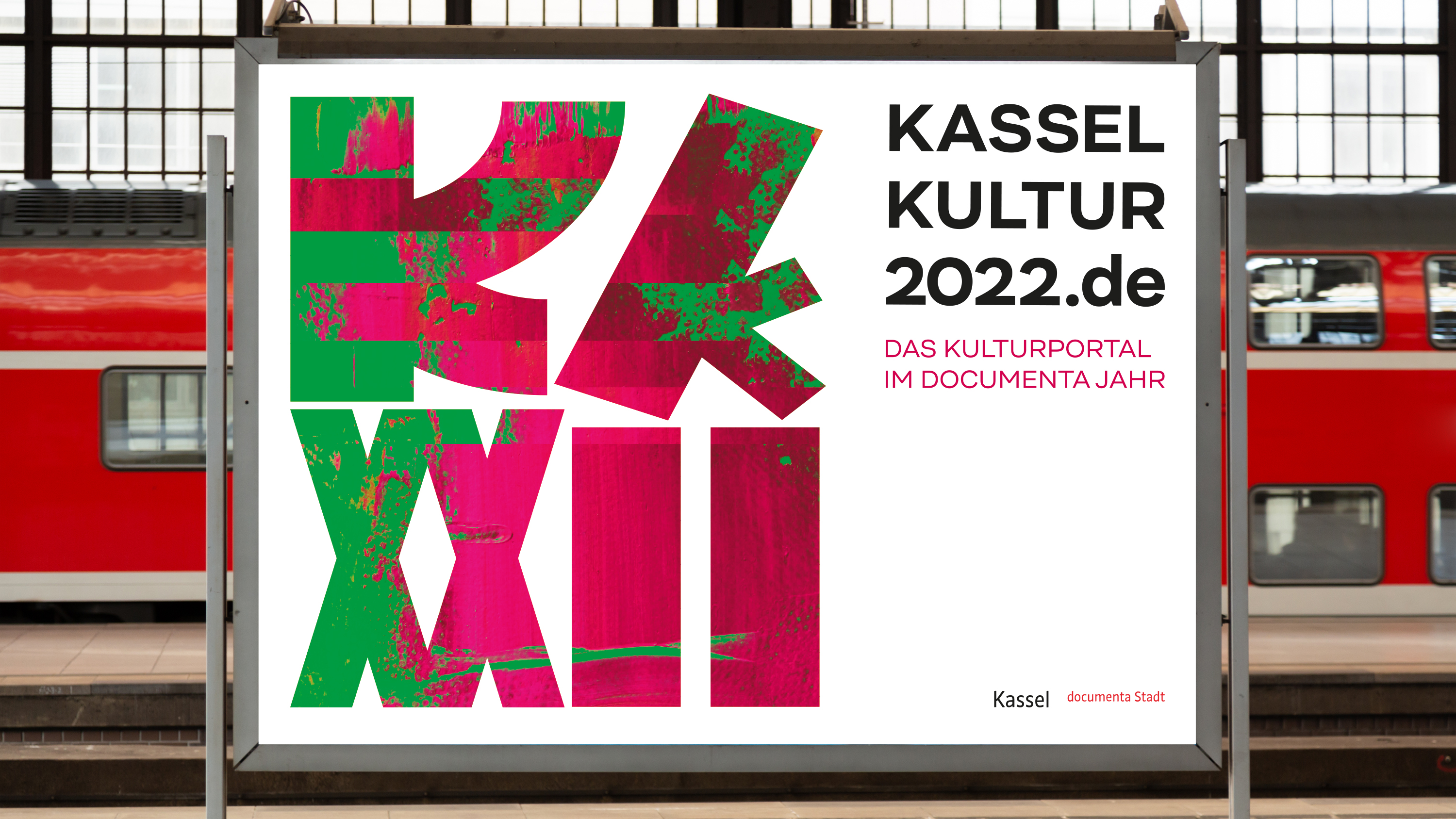 Kasselkultur2022 Poster Designs. Logo design, visual identity, and campaign implementation by Machbar