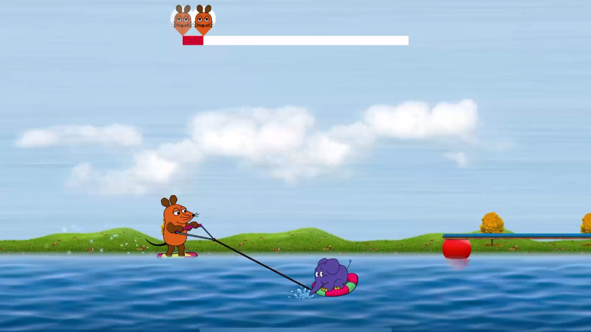 A clip from a game in the "Maus" app for WDR. Concept, design, and programming by Machbar.