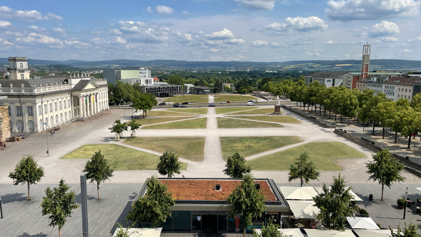View from the agency of Friedrichsplatz in Kassel